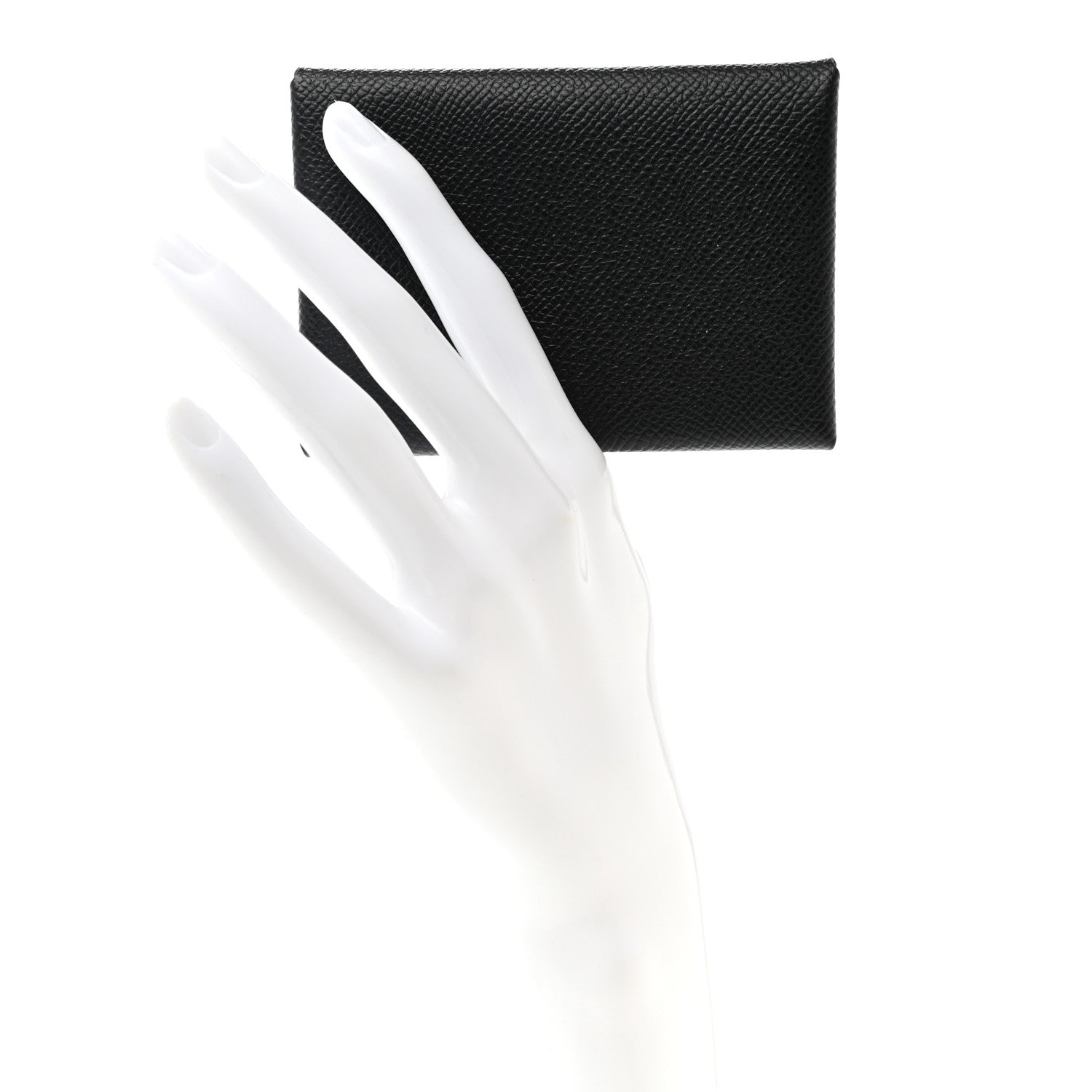Hermes Epsom Calvi Duo Card Case Black 2 of 9