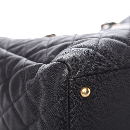 Chanel Caviar Quilted Large Coco Handle Shopping Tote Black 8 of 8