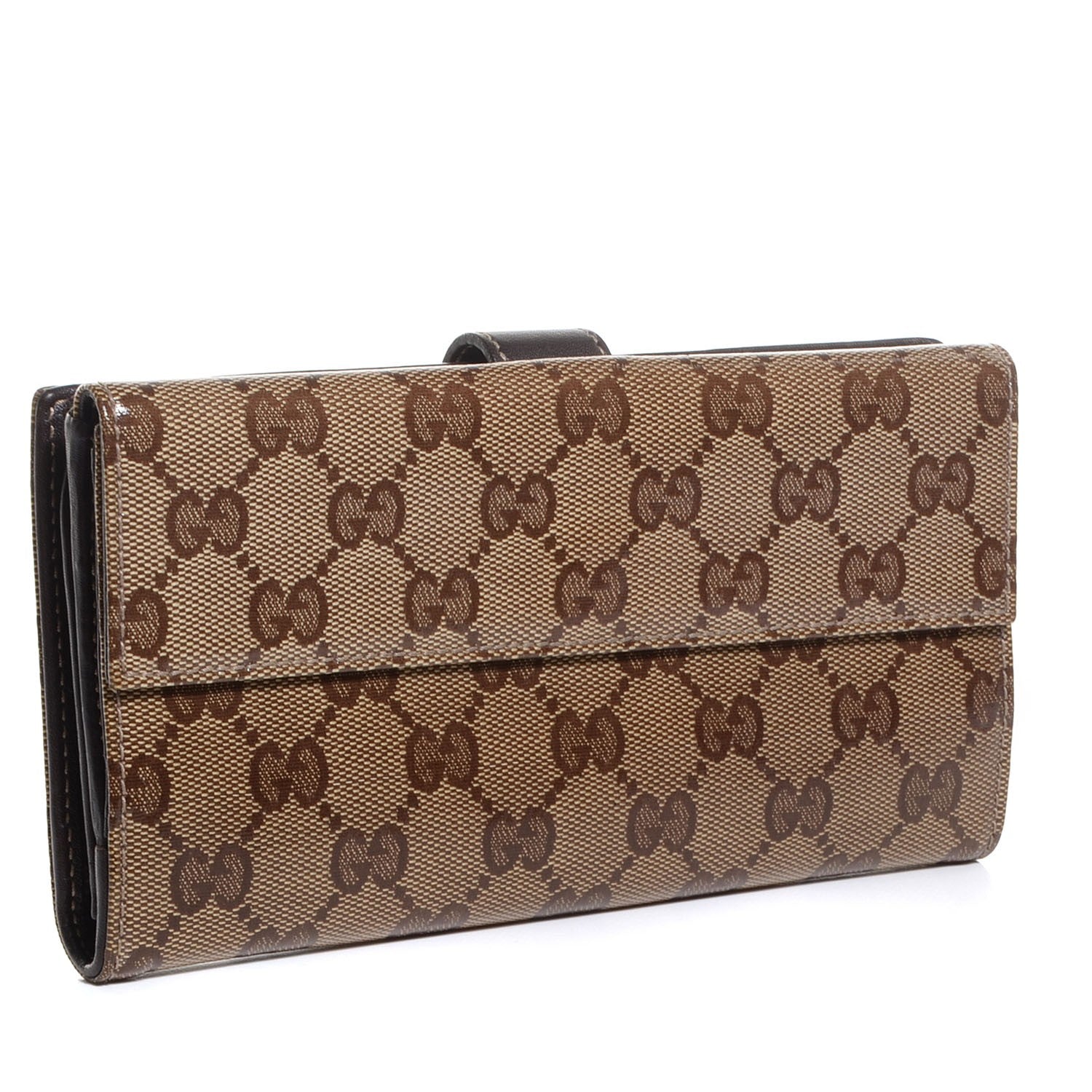 Gucci Crystal Monogram Hysteria Continental Wallet Brown 3 of 8