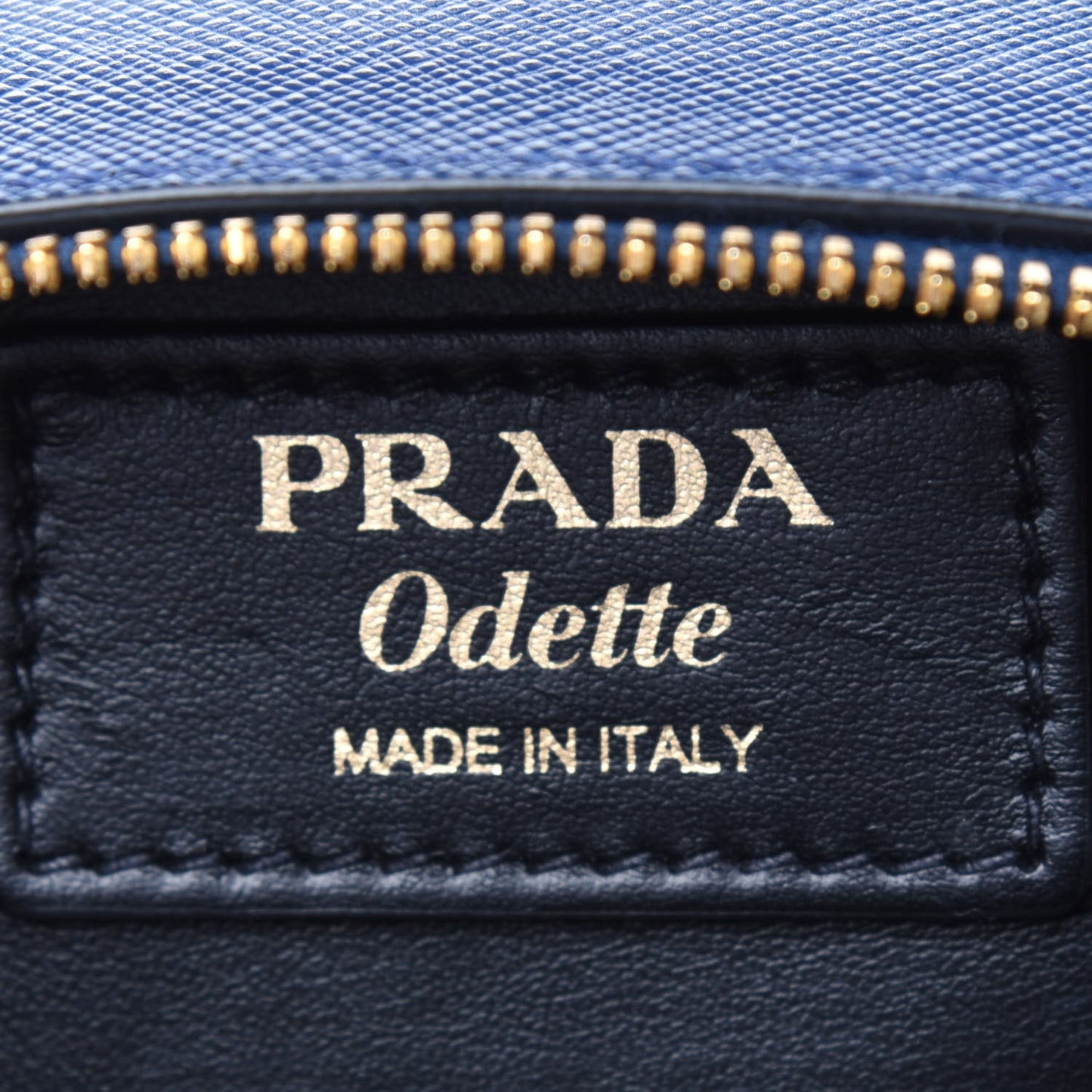 Saffiano Lux Odette Crossbody Bluette