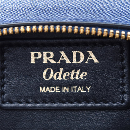 Prada Saffiano Lux Odette Crossbody Bluette 8 of 12