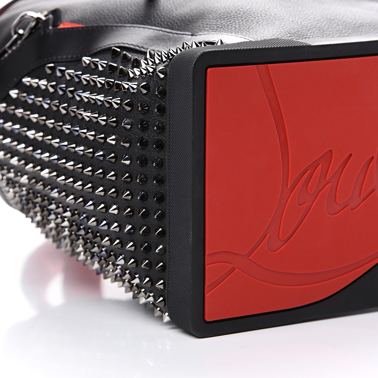 Christian Louboutin Calfskin Spiked Explorafunk Backpack Black 7 of 11
