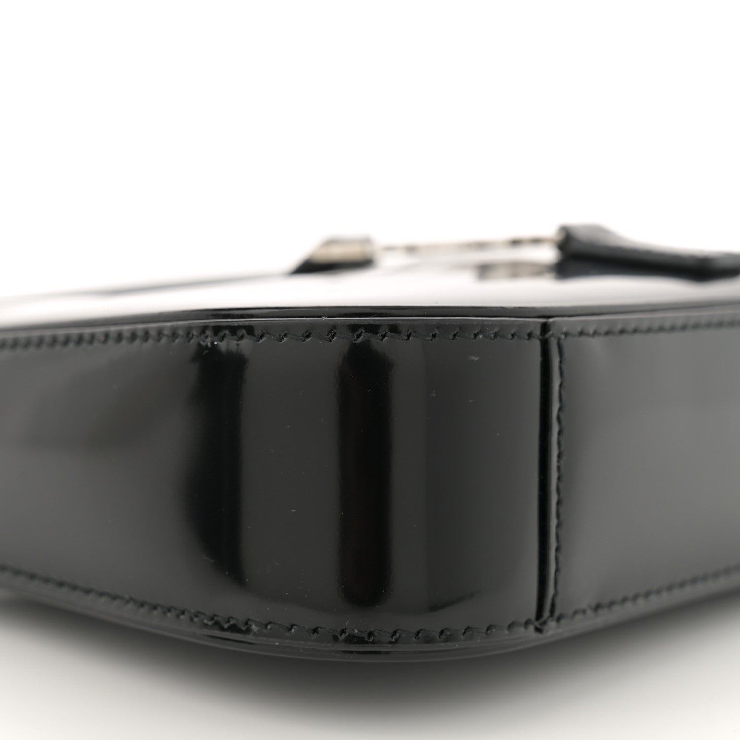 Saint Laurent Patent Calfskin Le 5 A 7 Mini Hobo Black 9 of 12