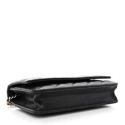Chanel Caviar Quilted Wallet on Chain WOC Black 4 of 15
