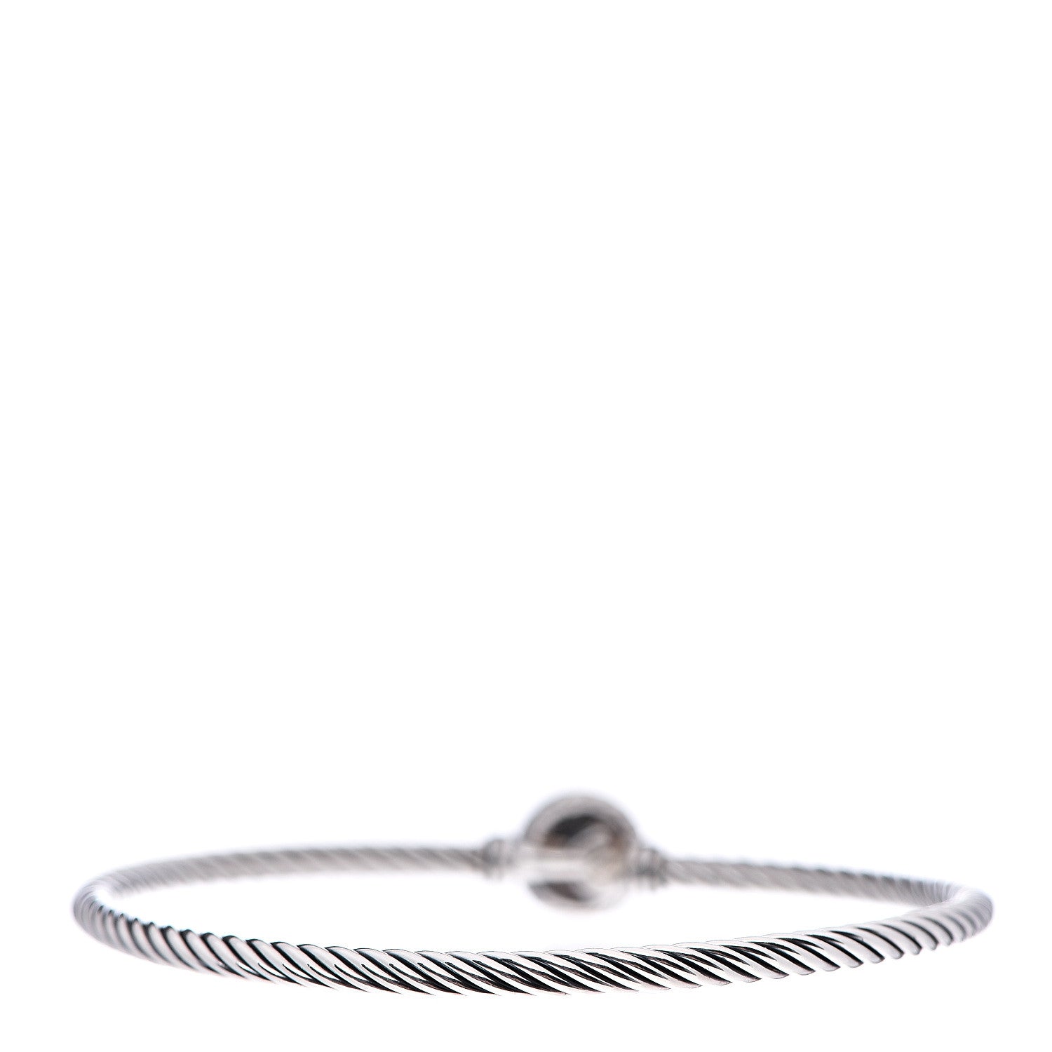 David Yurman Sterling Silver 18K Yellow Gold 3mm Chatelaine Bracelet 2 of 3