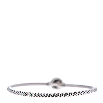David Yurman Sterling Silver 18K Yellow Gold 3mm Chatelaine Bracelet 2 of 3