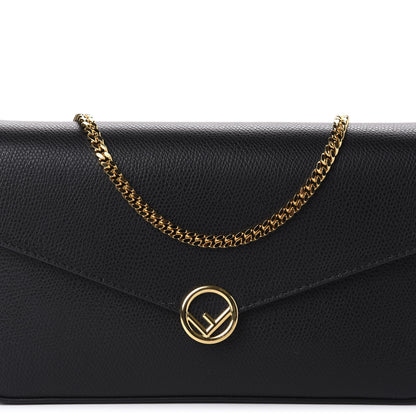 Fendi Vitello Cruise F is Fendi Envelope Wallet on Chain with Pouches Black 11 of 11