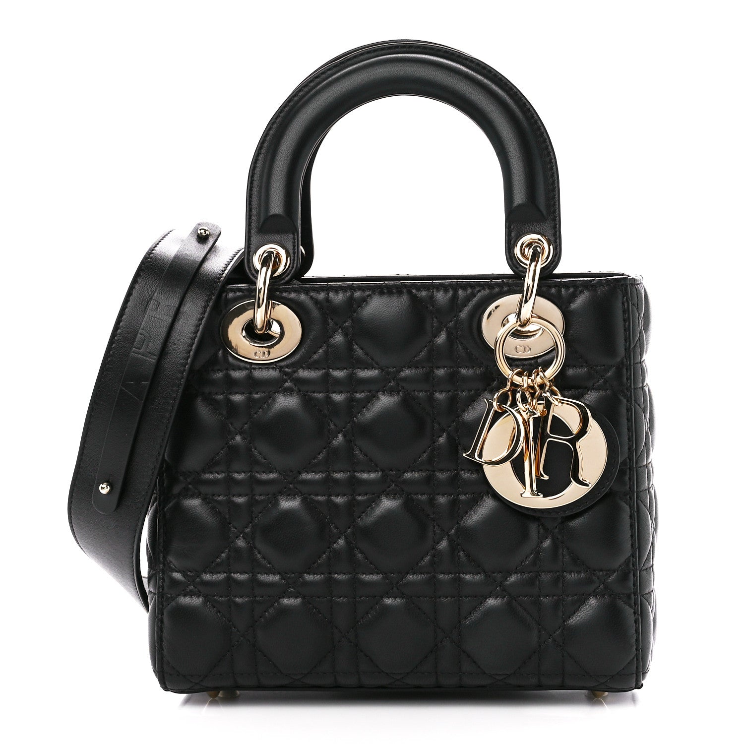 Christian Dior Lambskin Cannage Small My ABCDior Lady Dior Black 1 of 14