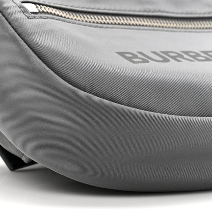 Burberry Econyl Logo Print Small Cannon Bum Bag Charcoal Grey 10 of 10