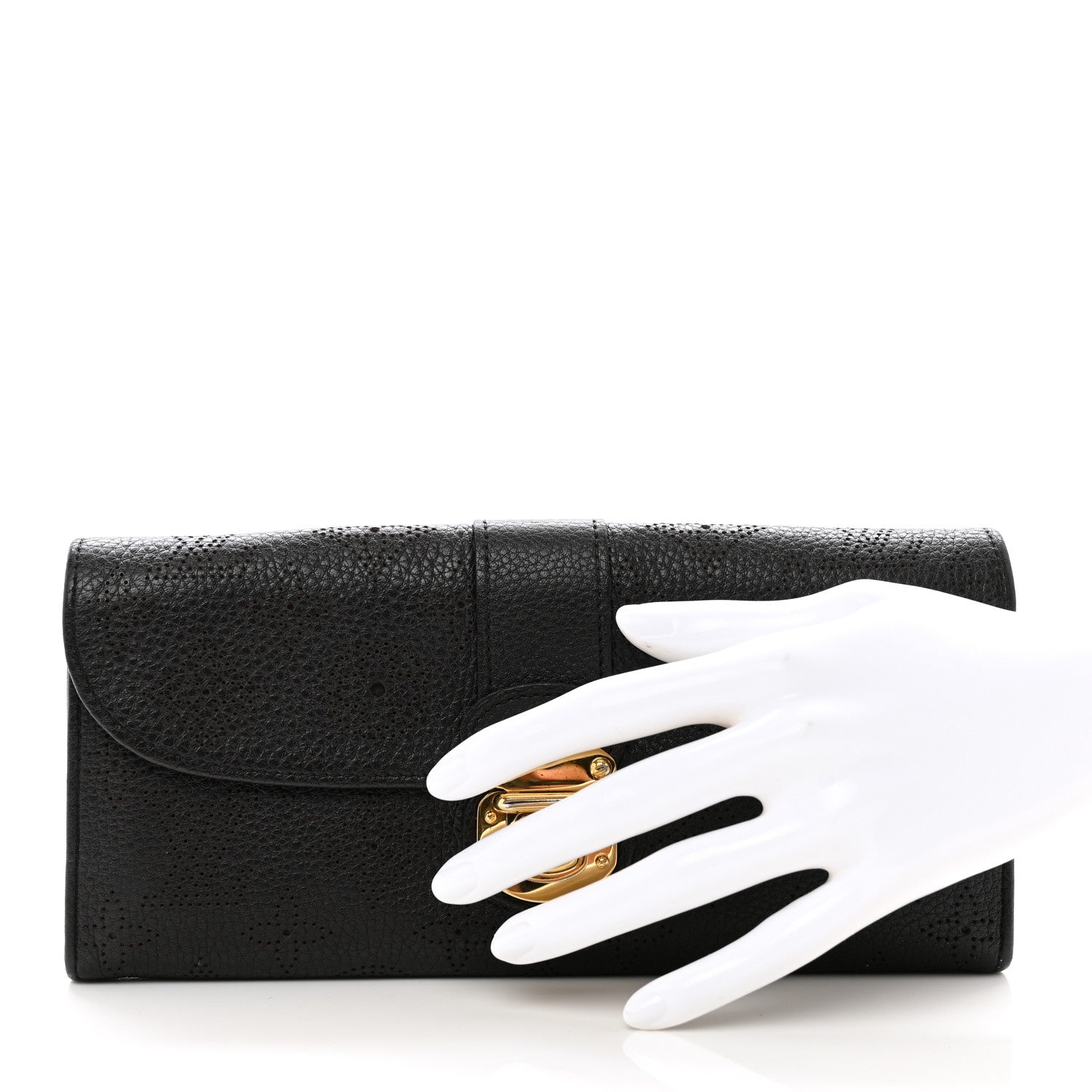 Louis Vuitton Mahina Amelia Clutch Wallet Black 2 of 6