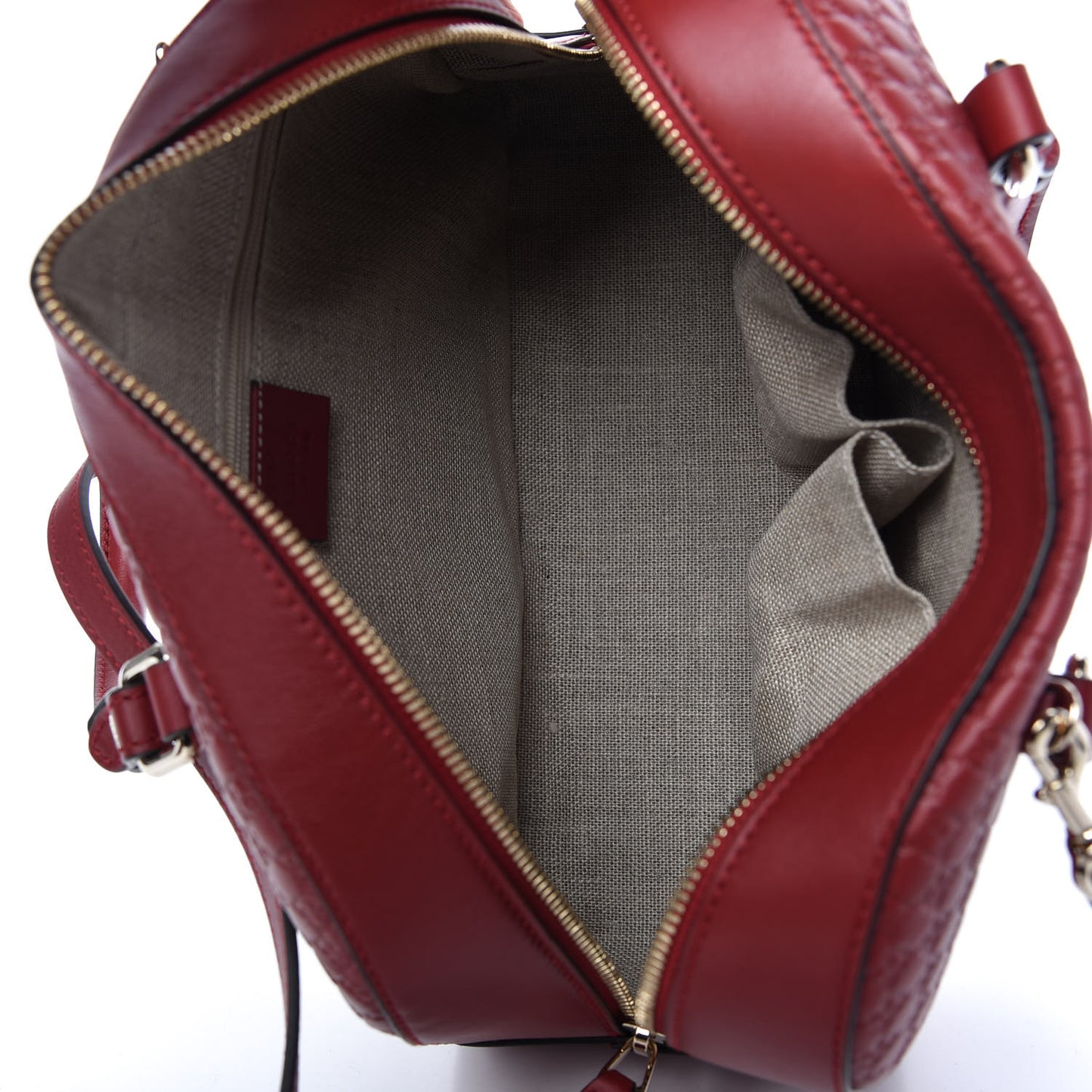 Soft Microguccissima Medium Crossbody Bag Rosso