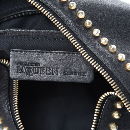 Alexander McQueen Calfskin Studded De Manta Clutch Black 5 of 12