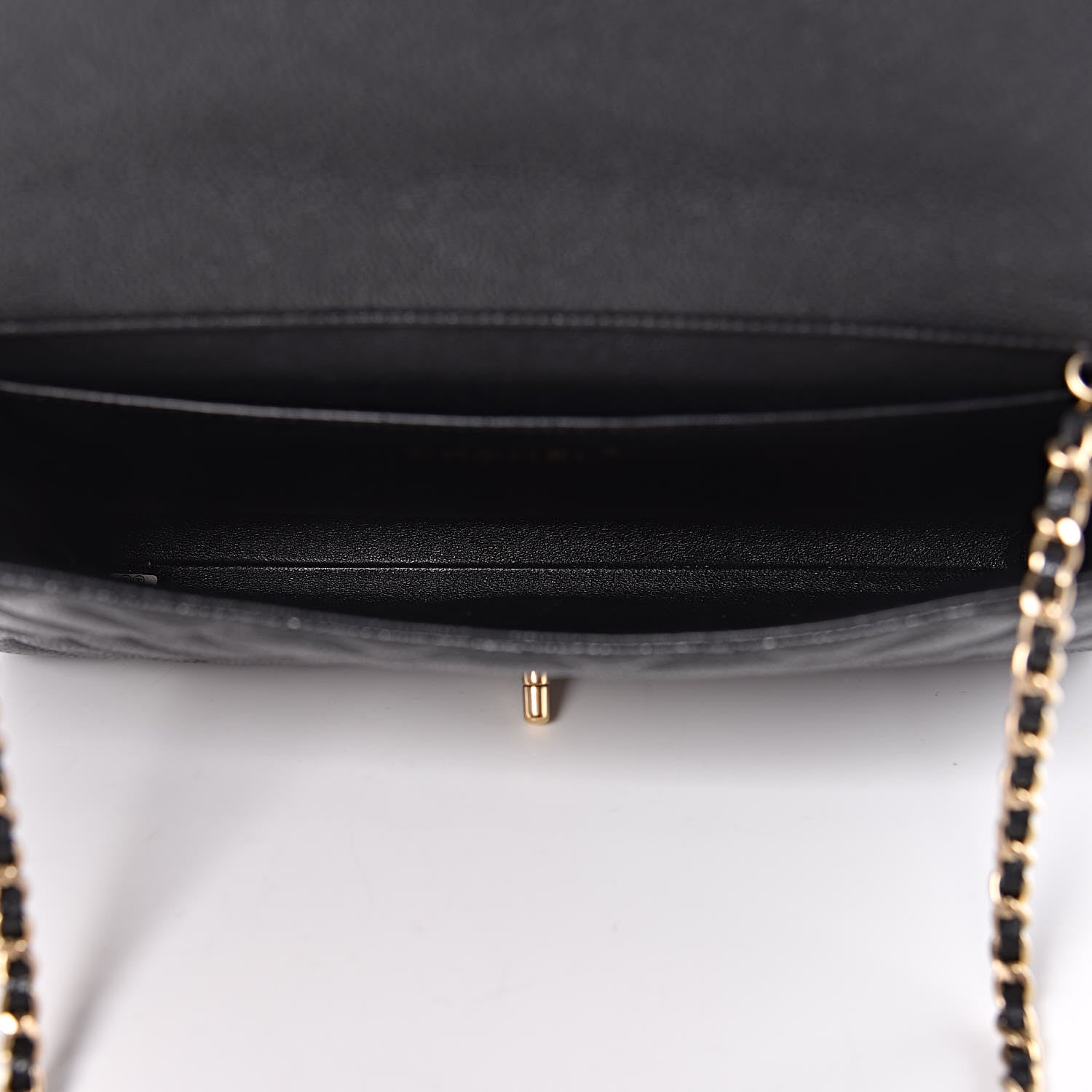 Chanel Caviar Quilted Clutch With Chain Flap Dark Grey 8 of 17