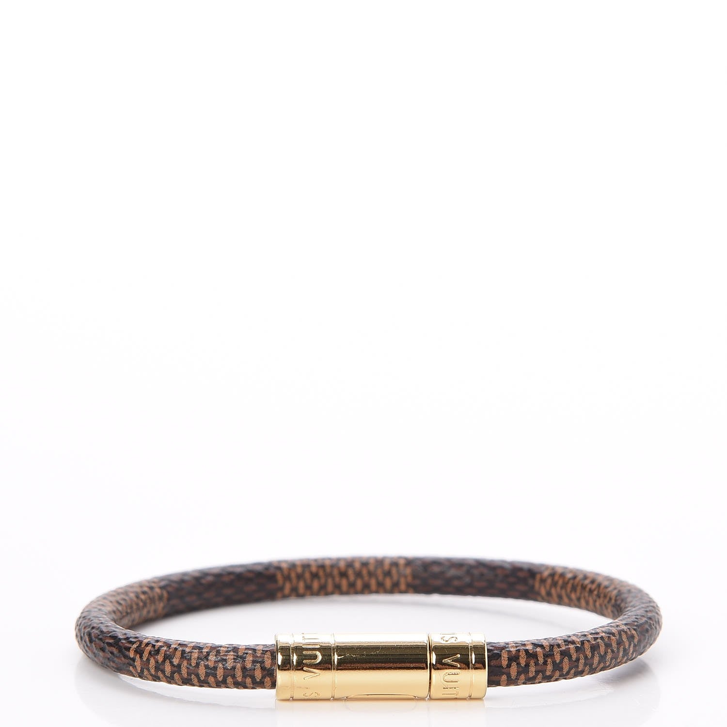 Louis Vuitton Damier Ebene Keep It Bracelet 17 1 of 5