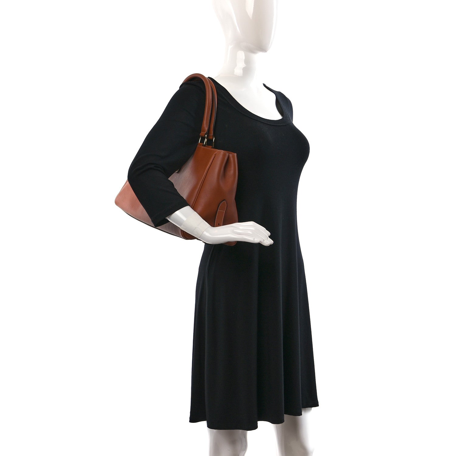 Celine Supple Calfskin Medium Appoline Tan 2 of 8