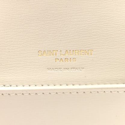 Saint Laurent Smooth Calfskin Monogram Phone Holder Crossbody Blanc Vintage 6 of 7