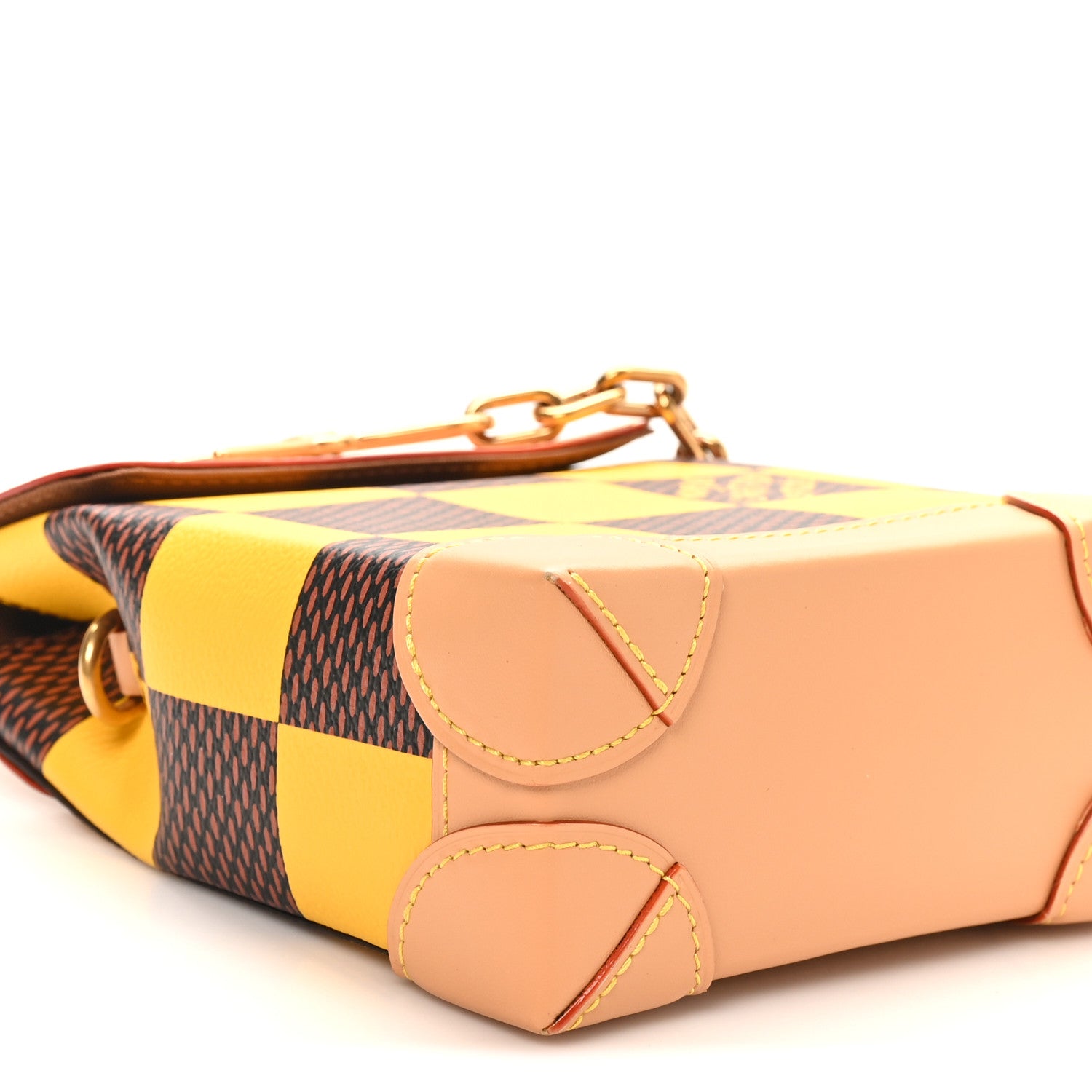 Louis Vuitton Damier Pop Nano Steamer Yellow 8 of 9