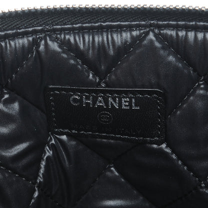 Chanel Lambskin Quilted Medium Boy Cosmetic Case Black 6 of 7