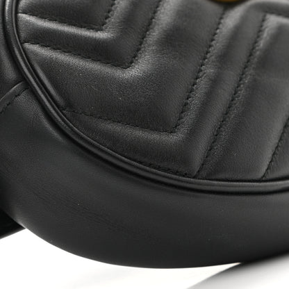 Gucci Calfskin Matelasse GG Marmont Belt Bag 85 34 Black 14 of 20