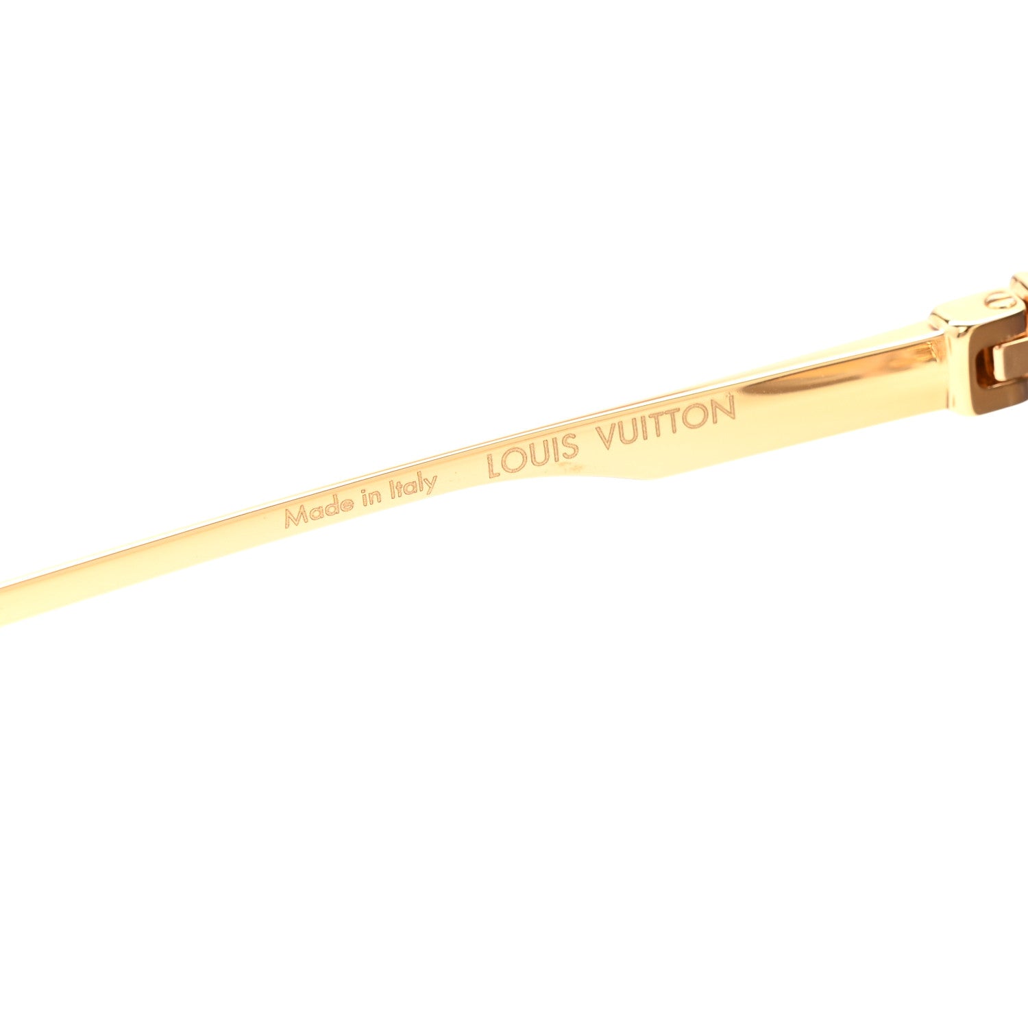 Louis Vuitton Metal LV Ash Sunglasses Z1261E Gold 5 of 7