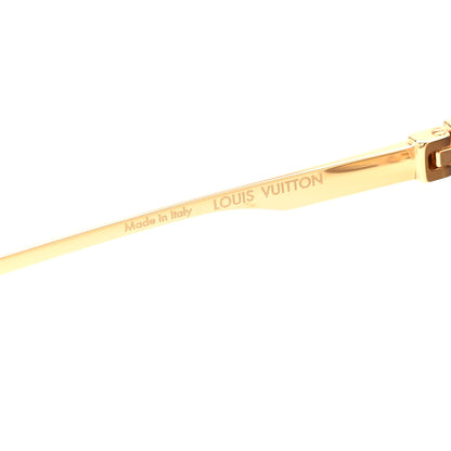 Louis Vuitton Metal LV Ash Sunglasses Z1261E Gold 5 of 7