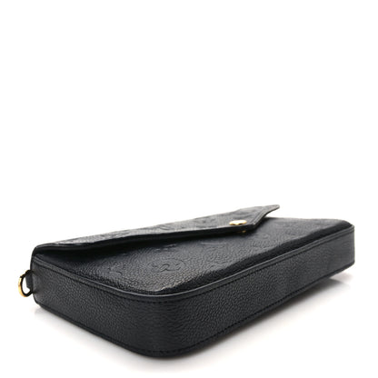 Louis Vuitton Empreinte Pochette Felicie Chain Wallet Black 5 of 13