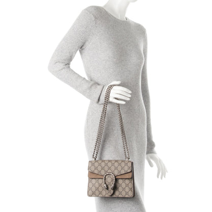 Gucci GG Supreme Monogram Mini Dionysus Shoulder Bag Taupe 3 of 8