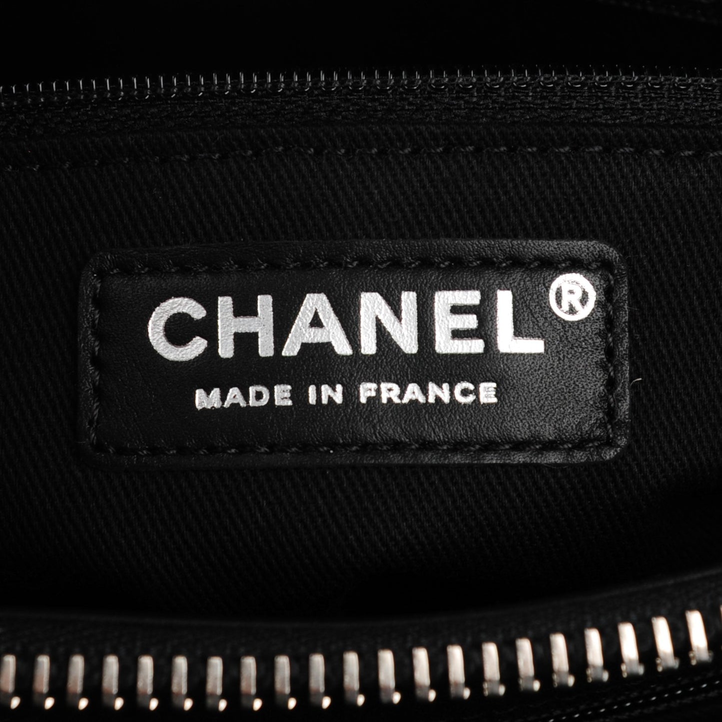 Patent Quilted CC Angle Tote Black