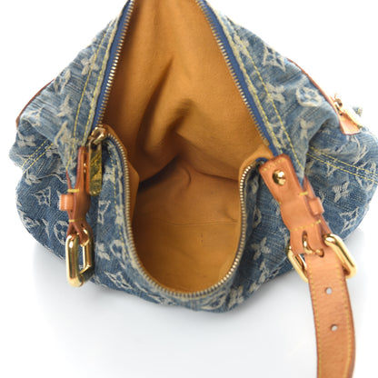 Louis Vuitton Monogram Denim Baggy PM Blue 5 of 17