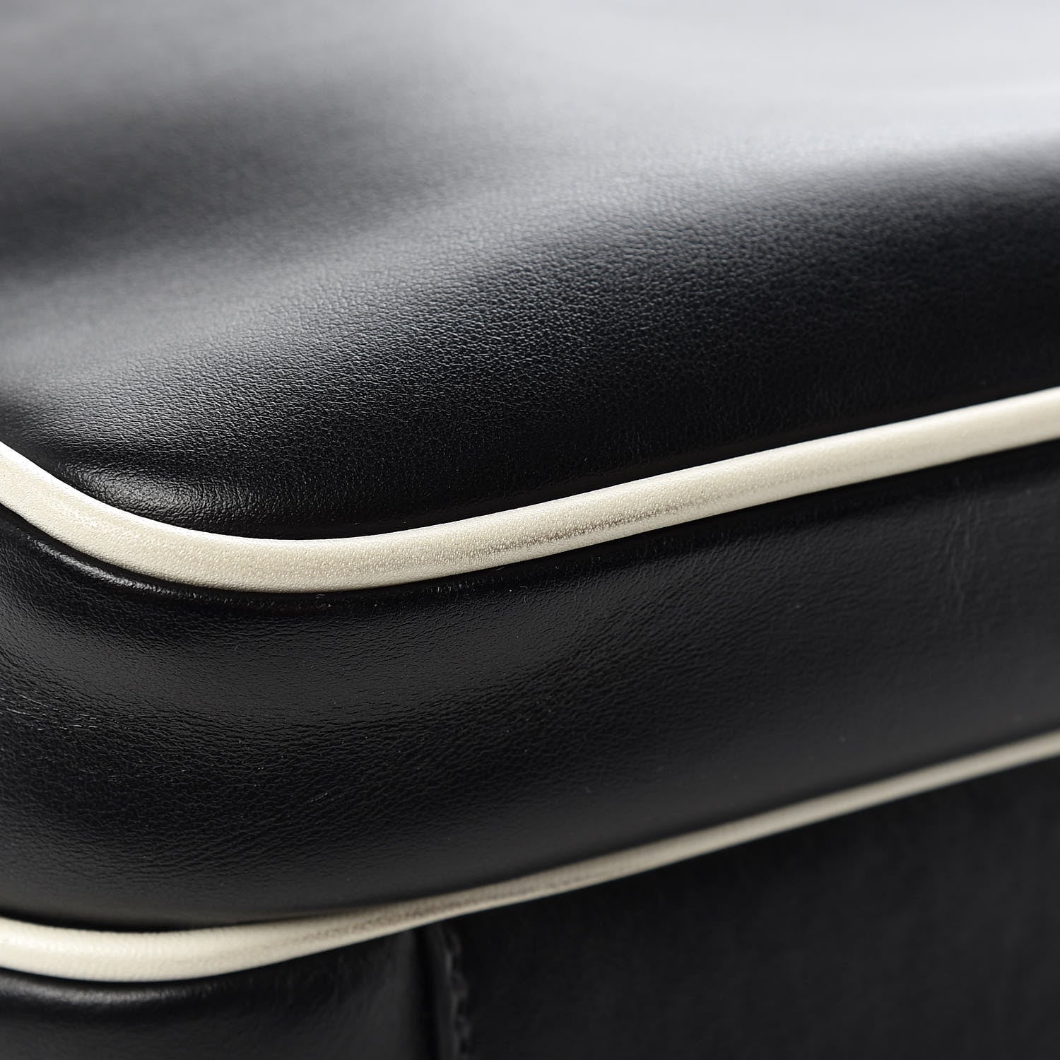 Prada Vitello Bi-Color Crossbody Black Talco 8 of 14