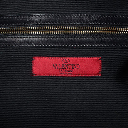 Valentino Garavani Vitello Large Glam Lock Rockstud Flap Black 6 of 8