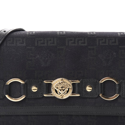 Versace Jacquard Medusa Crossbody Wallet Black 9 of 9