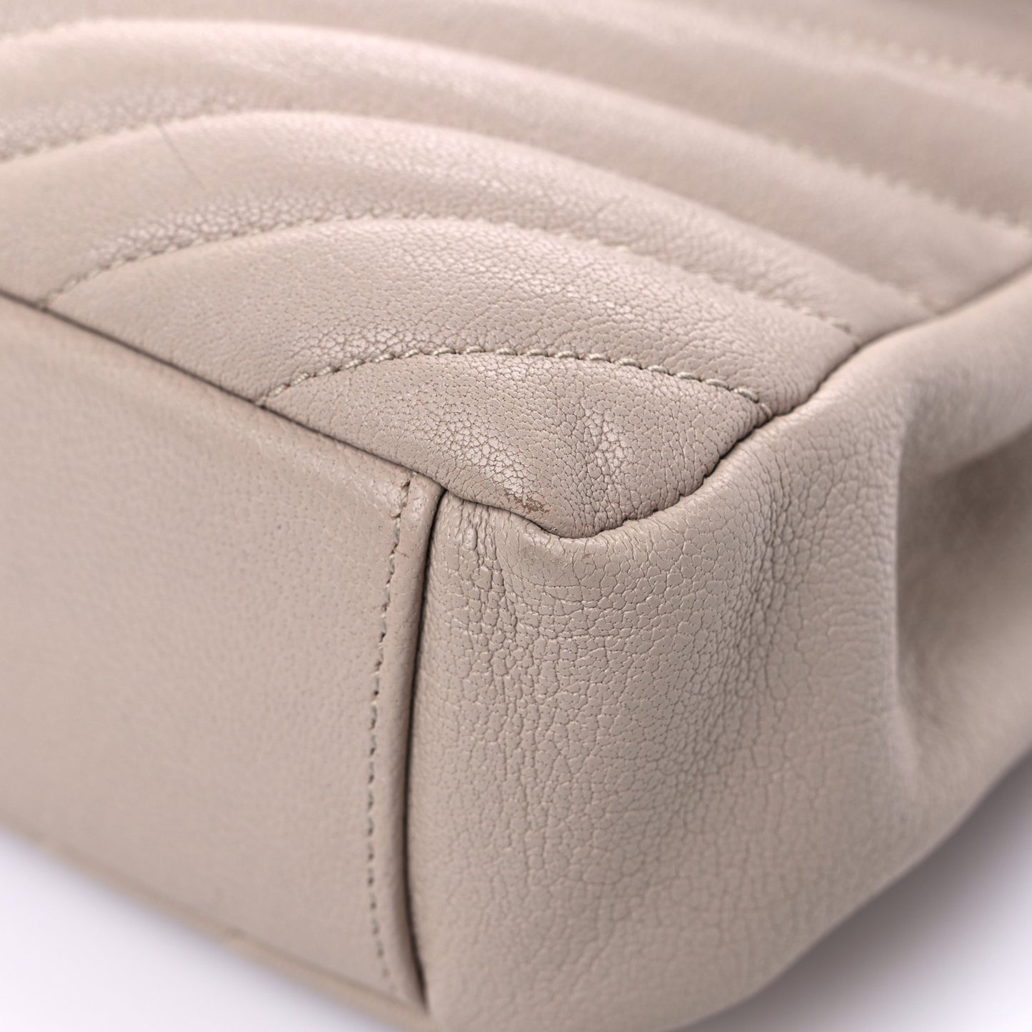 Sheepskin Matelasse Chevron Monogram Medium College Bag Rose Antic