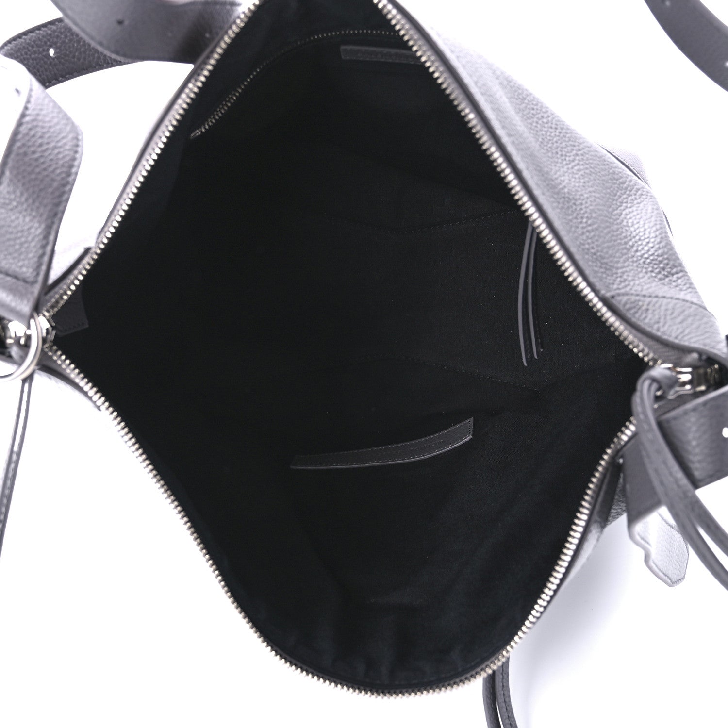 Balenciaga Grained Calfskin Silver Hardware Small Neo Classic Hobo Dark Grey 4 of 8