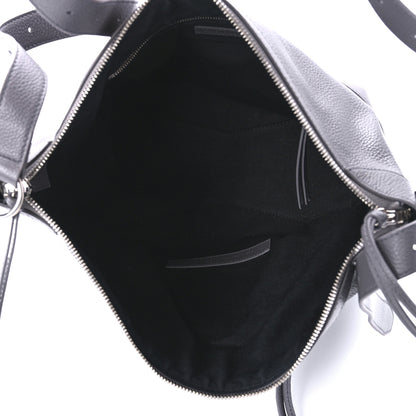 Balenciaga Grained Calfskin Silver Hardware Small Neo Classic Hobo Dark Grey 4 of 8