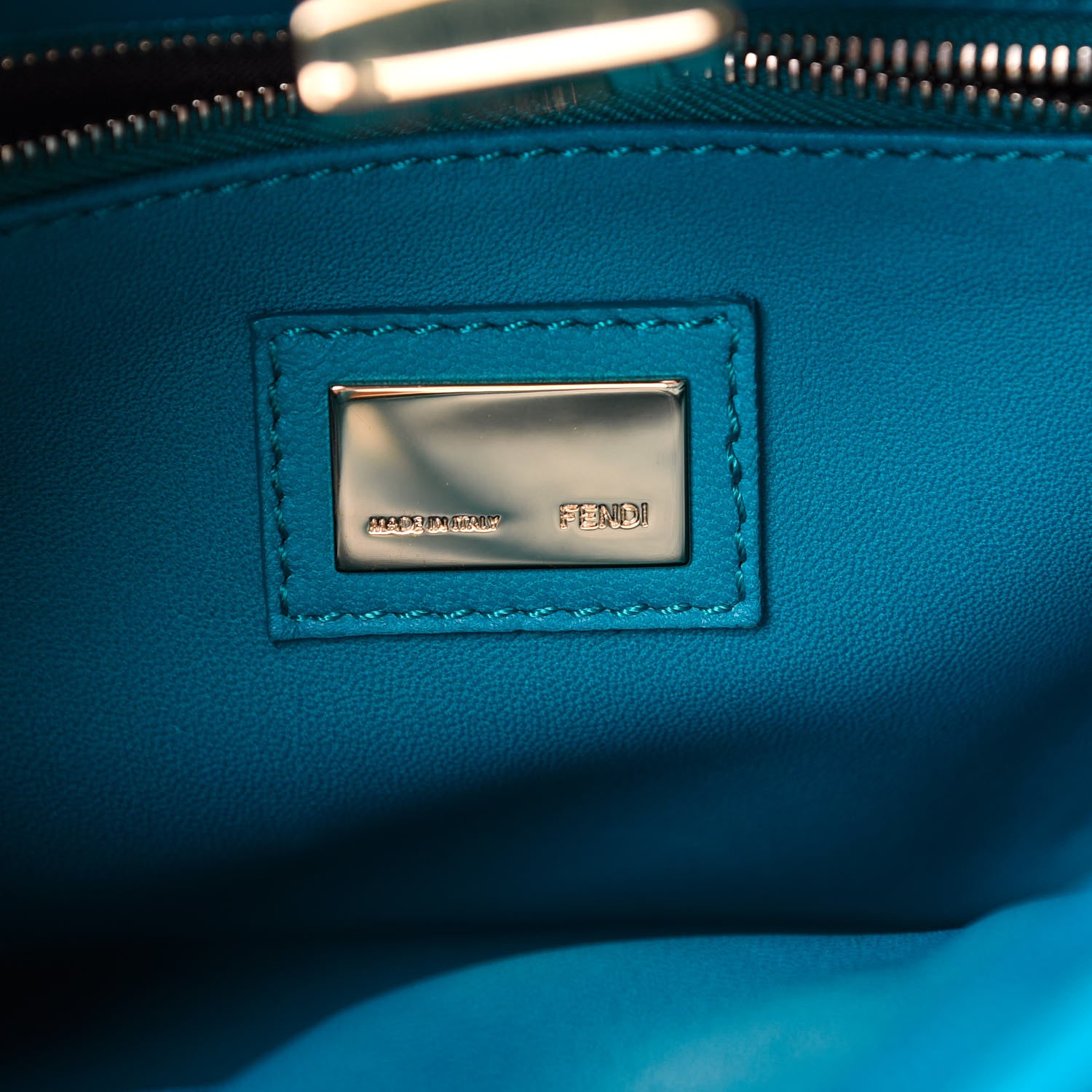 Fendi Nappa Mini Peekaboo Iconic Satchel Lago 6 of 15