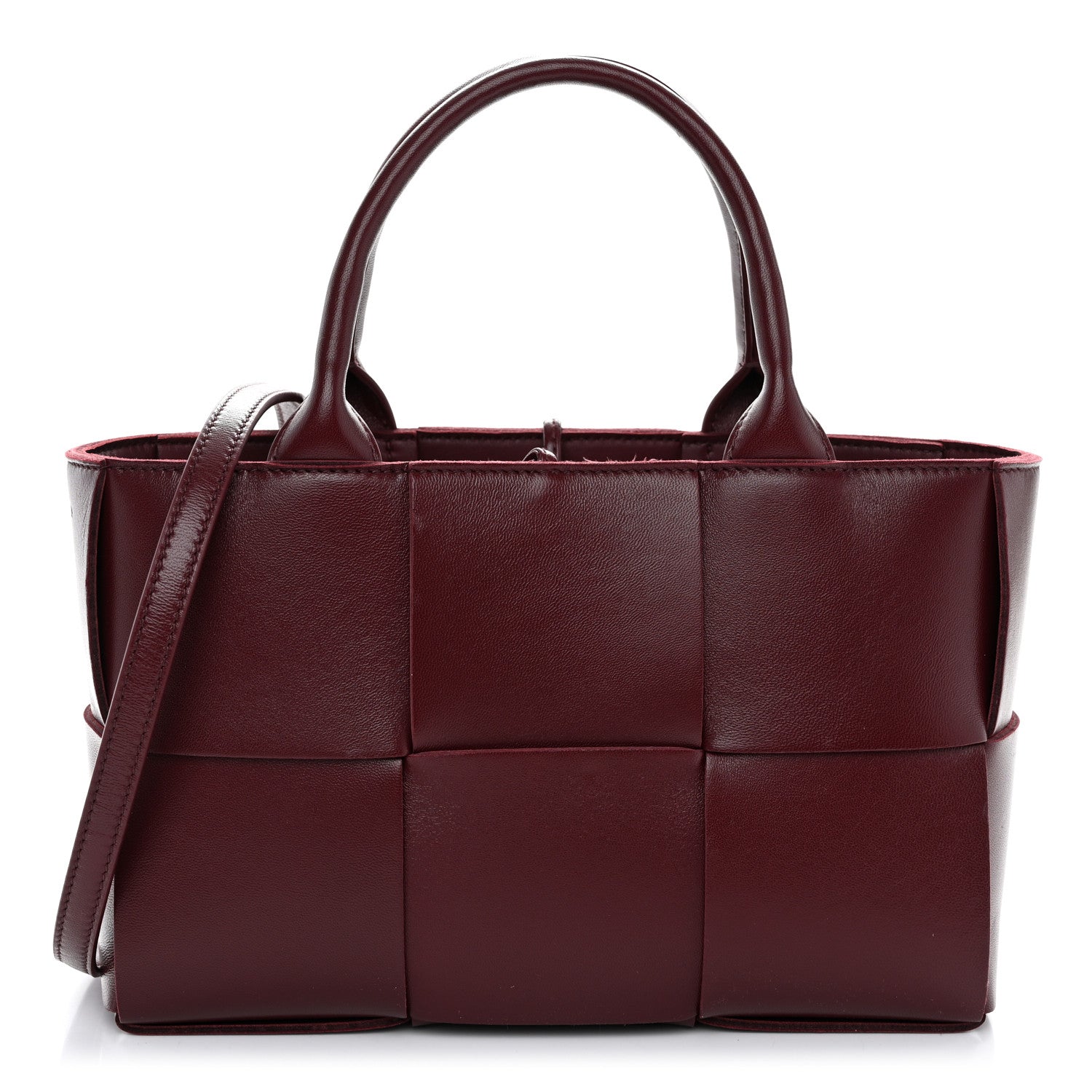 Bottega Veneta Nappa Maxi Intreccio Mini Arco Tote Barolo 1 of 11