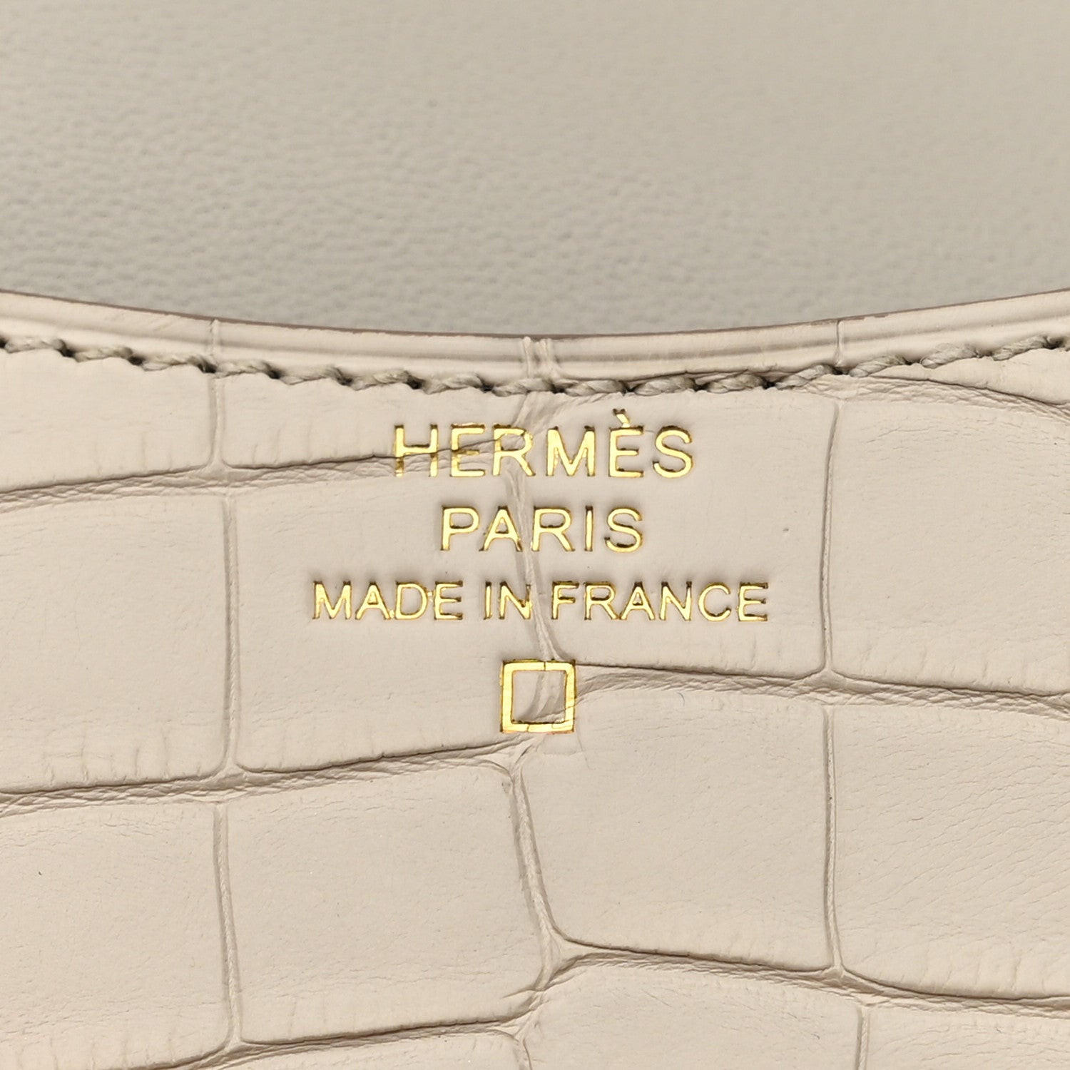 Hermes Matte Alligator Constance Slim Wallet Beton 7 of 9