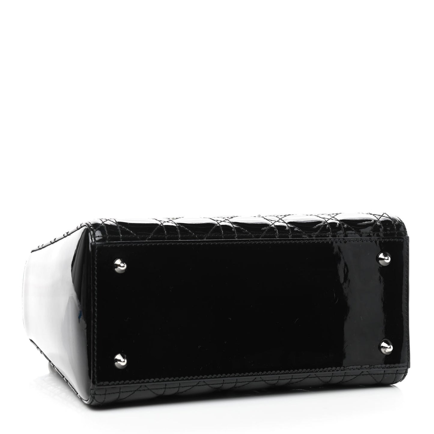 Patent Cannage Medium Lady Dior Black