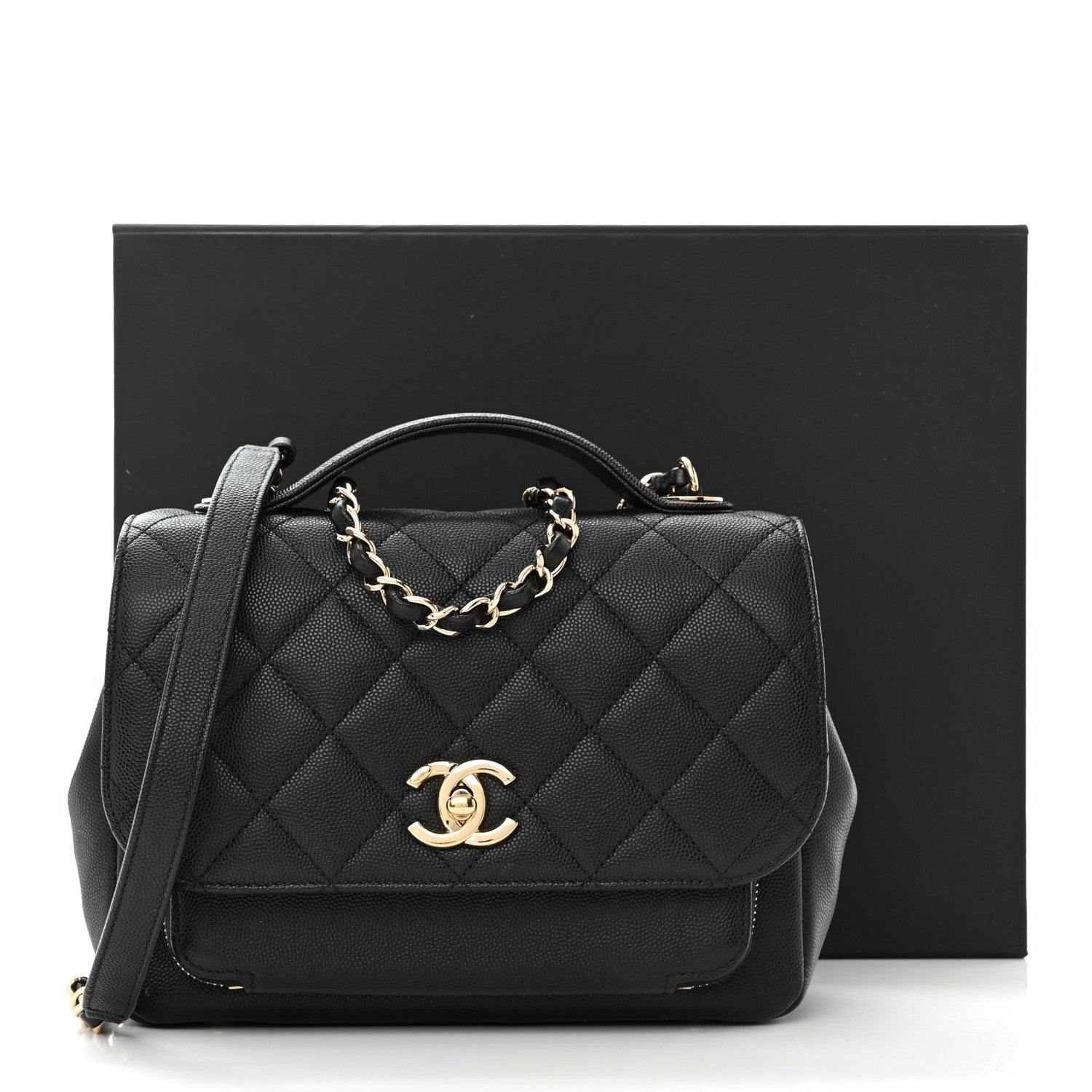 Chanel Caviar Quilted Medium Business Affinity Flap Black 11 of 11