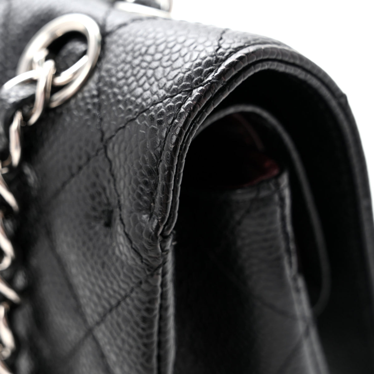 Chanel Caviar Quilted Medium Double Flap Black 14 of 14