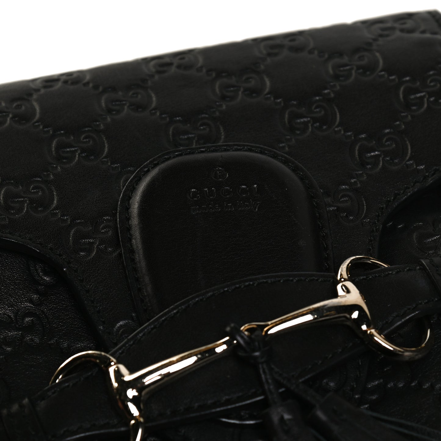 Guccissima Emily Chain Shoulder Bag Black