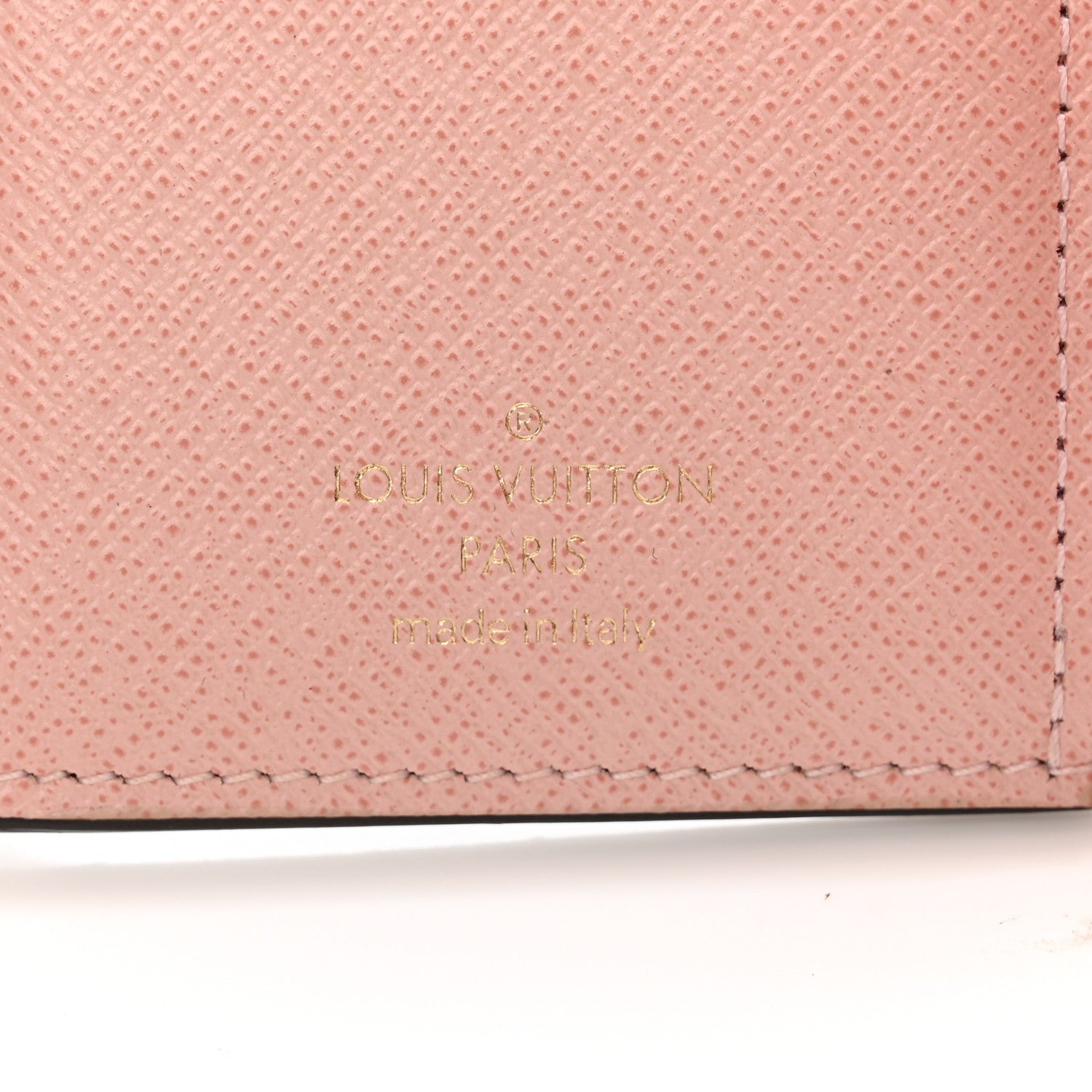 Louis Vuitton Damier Ebene Victorine Wallet Rose Ballerine 7 of 10