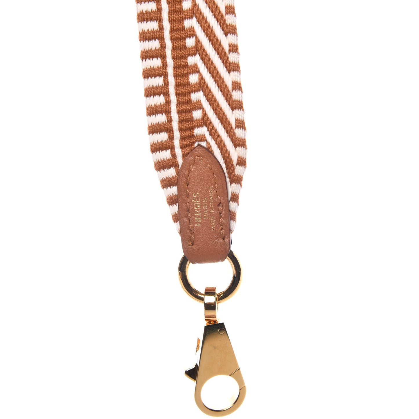 Toile Swift 25mm Sangle Cavale Shoulder Strap Ecru Beige Gold