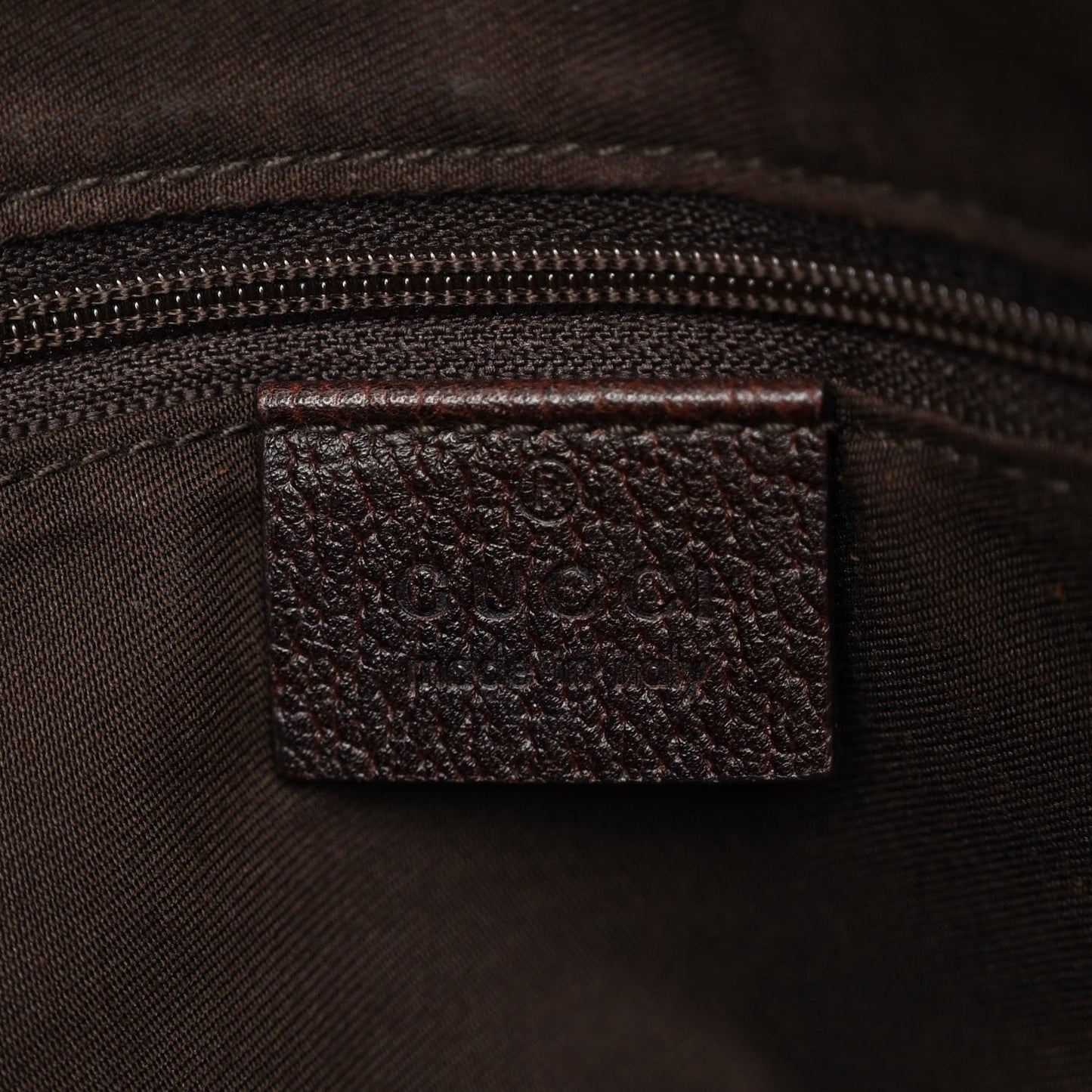 Monogram Medium Abbey Tote Dark Brown
