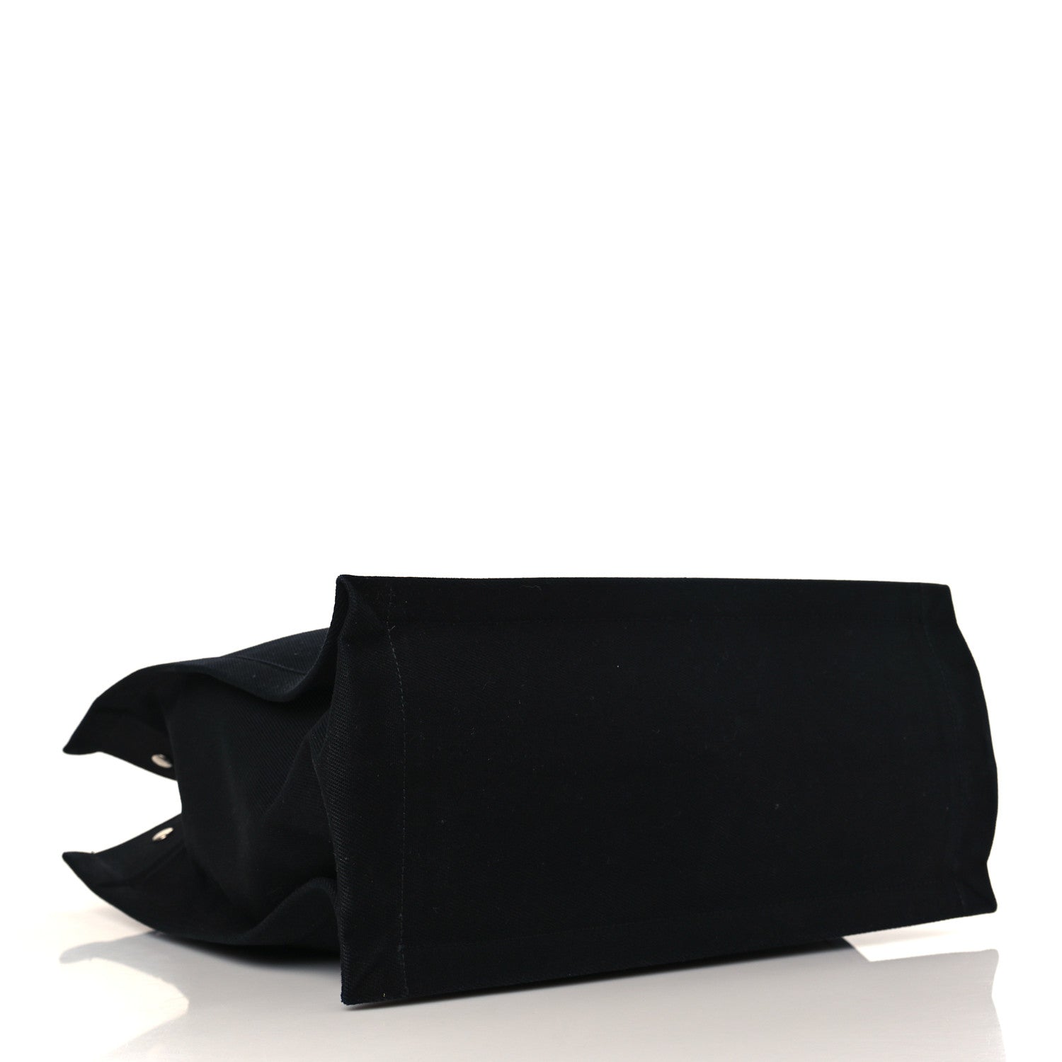 Saint Laurent Linen Calfskin Rive Gauche North South Tote Black 3 of 7