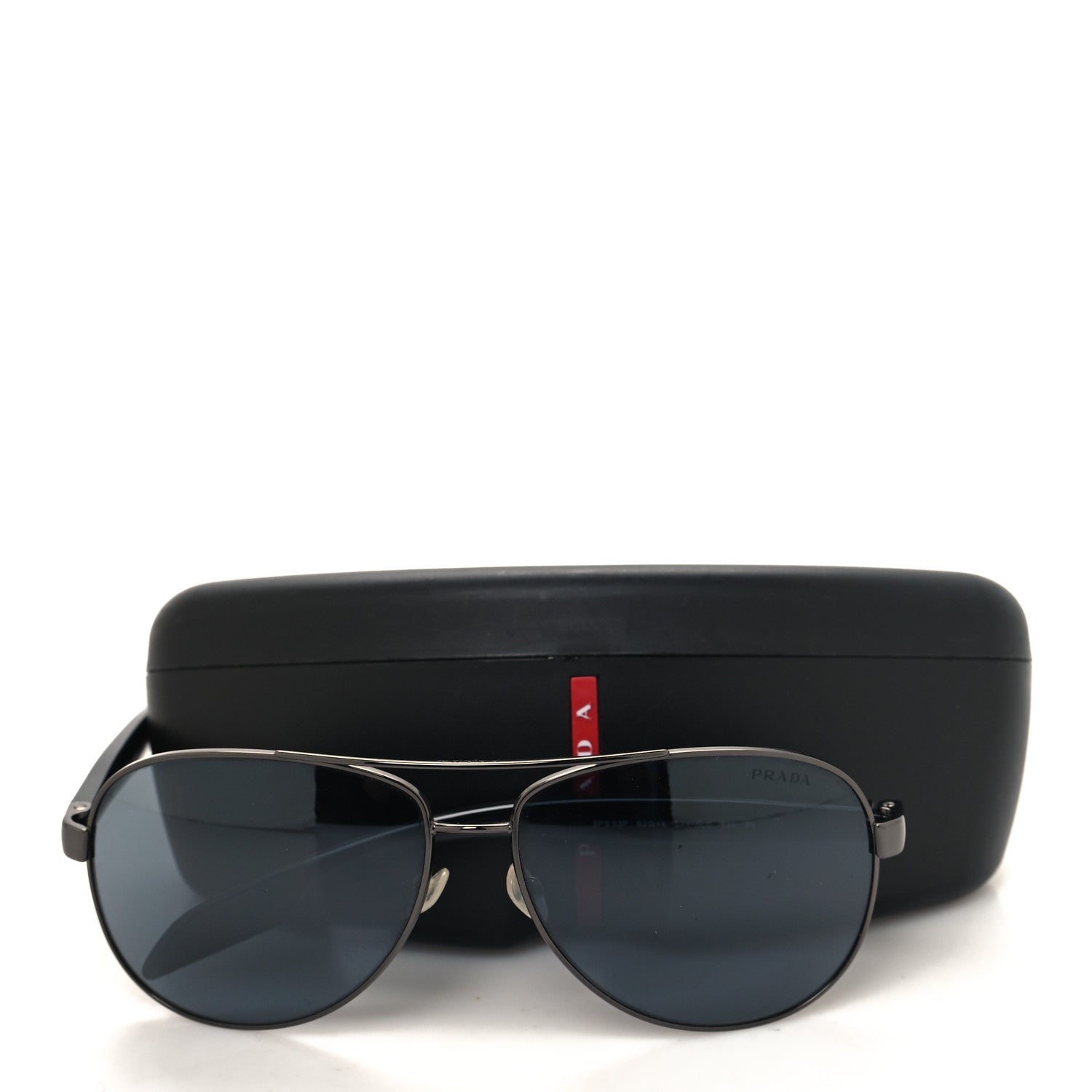 Prada Aviator Sunglasses SPS 53P Black 7 of 7