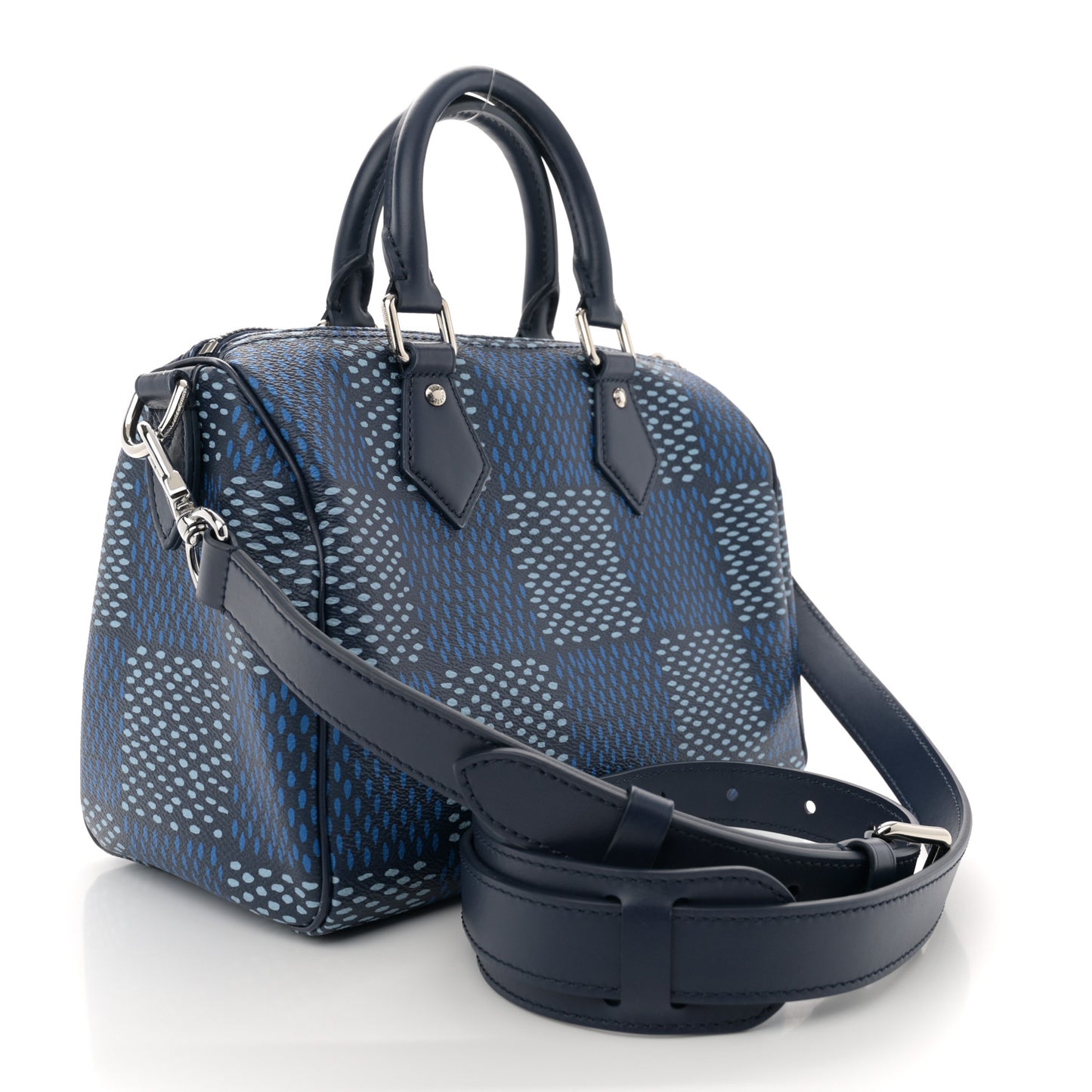 Damier Heritage Speedy Bandouliere 25 Blue