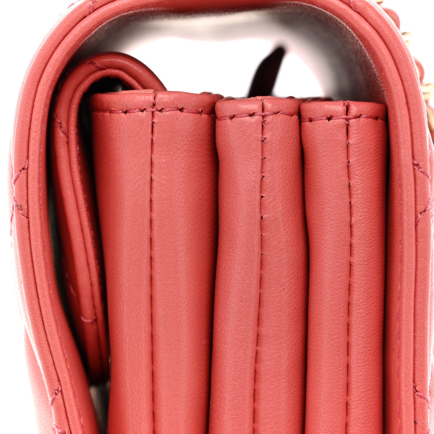 Chanel Lambskin Quilted Small Handle Tied Top Handle Flap Pink 12 of 16