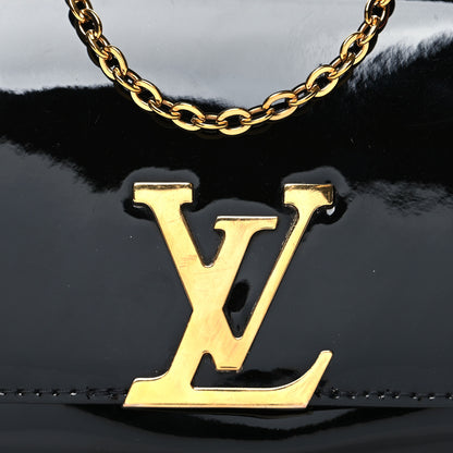 Louis Vuitton Patent Louise PM Chain Clutch Black 7 of 13